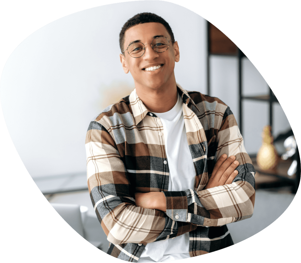 Man standing with folded arms